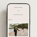 "Astoria" - Wedding Website in Linen by Kelly Schmidt - Mobile Layout