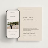 "Astoria" - Wedding Website in Linen by Kelly Schmidt - Match Your Stationery