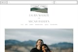 "Foothills" - Wedding Website in Grass by Alethea and Ruth - Desktop Design