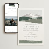 "Foothills" - Wedding Website in Grass by Alethea and Ruth - Match Your Stationery