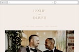 "Understated Elegance" - Wedding Website in Buttercream by Brandy Folse - Desktop Design