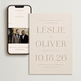 "Understated Elegance" - Wedding Website in Buttercream by Brandy Folse - Match Your Stationery