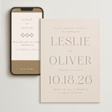 "Understated Elegance" - Wedding Website in Buttercream by Brandy Folse - Match Your Stationery