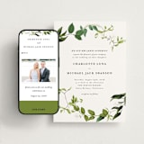 "Greenery" - Wedding Website in Fern by Susan Moyal - Match Your Stationery