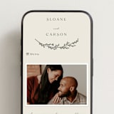 "Branched" - Wedding Website in Almond by Brianne Larsen - Mobile Layout