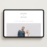 "CELINE" - Wedding Website in Opal by Melanie Kosuge - Desktop Design