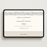 "Hansen" - Wedding Website in Almond by Stephanie Hawkes - Desktop Design