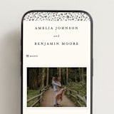 "Hansen" - Wedding Website in Almond by Stephanie Hawkes - Mobile Layout