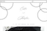 "Union Stack" - Wedding Website in Diamond by Jessica Corliss - Desktop Design