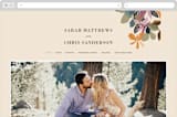 "flower press" - Wedding Website in Mauve by Peony Rose Design - Desktop Design