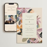 "flower press" - Wedding Website in Mauve by Peony Rose Design - Match Your Stationery