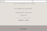 "Wine Label" - Wedding Website in Stone by Owl and Toad - Desktop Design