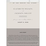 "Wine Label" - Wedding Website in Stone by Owl and Toad - Mobile Layout