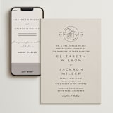 "Wine Label" - Wedding Website in Stone by Owl and Toad - Match Your Stationery
