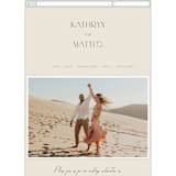"Contour" - Wedding Website in Ecru by Erica Krystek - Mobile Layout