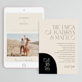 "Contour" - Wedding Website in Ecru by Erica Krystek - Match Your Stationery