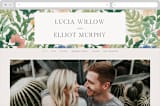"Floral Garden" - Wedding Website in Garden by Elly - Desktop Design