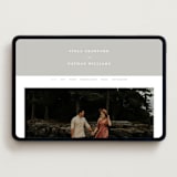 "Overlay" - Wedding Website in Dove by Meggy Masters - Desktop Design