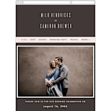 "Film" - Wedding Website in Coffee by JoAnn Jinks - Mobile Layout