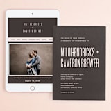 "Film" - Wedding Website in Coffee by JoAnn Jinks - Match Your Stationery