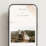 "gentleness" - Wedding Website in Sand by Sumak Studio - Mobile Layout