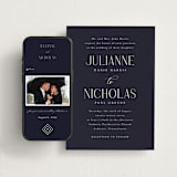 "Bold Elegance" - Wedding Website in Navy by Katherine Moynagh - Match Your Stationery
