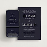 "Bold Elegance" - Wedding Website in Navy by Katherine Moynagh - Match Your Stationery