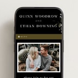 "Vintage Botanical" - Wedding Website in Midnight by Grace Kreinbrink - Mobile Layout