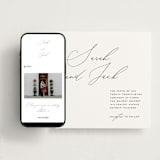 "the script" - Wedding Website in Tuxedo by Genna Blackburn - Match Your Stationery