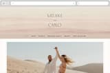 "desert dream" - Wedding Website in Sand by Maja Cunningham - Desktop Design