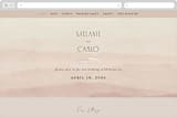 "desert dream" - Wedding Website in Sand by Maja Cunningham - Desktop Design