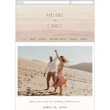 "desert dream" - Wedding Website in Sand by Maja Cunningham - Mobile Layout