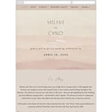 "desert dream" - Wedding Website in Sand by Maja Cunningham - Mobile Layout