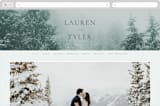 "winter's edge" - Wedding Website in Alpine by Eric Clegg - Desktop Design