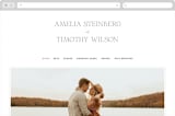 "Dashing" - Wedding Website in Pearl by Benita Crandall - Desktop Design