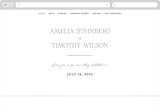 "Dashing" - Wedding Website in Pearl by Benita Crandall - Desktop Design