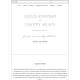 "Dashing" - Wedding Website in Pearl by Benita Crandall - Mobile Layout