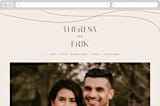 "Engraved" - Wedding Website in Charcoal by Claudia Orengo - Desktop Design