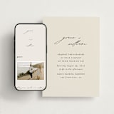 "Delicate Script" - Wedding Website in Ivory by Angela Thompson - Match Your Stationery