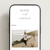 "Paire" - Wedding Website in Tuxedo by Kate Ahn - Mobile Layout
