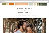 "Concord" - Wedding Website in Moss by Robert and Stella - Desktop Design