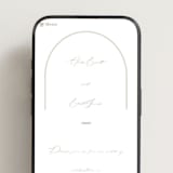 "Amelia" - Wedding Website in Olive by Kristie Kern - Mobile Layout