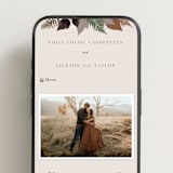 "Autumnal" - Wedding Website in Natural by Alethea and Ruth - Mobile Layout