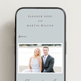 "Corner" - Wedding Website in Sky by Kelly Schmidt - Mobile Layout