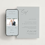 "Corner" - Wedding Website in Sky by Kelly Schmidt - Match Your Stationery