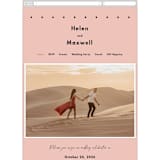 "The Ultimate After Party" - Wedding Website in Blush by Becky Nimoy - Mobile Layout