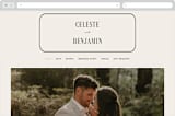 "Everlasting" - Wedding Website in Cotton by FRANI - Desktop Design
