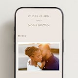 "Salted" - Wedding Website in Blush by Pixel and Hank - Mobile Layout