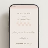 "Salted" - Wedding Website in Blush by Pixel and Hank - Mobile Layout