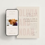"Salted" - Wedding Website in Blush by Pixel and Hank - Match Your Stationery